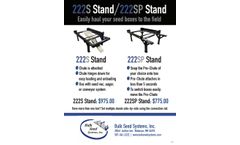 Bulk Seed - Model 222S Stand/222SP Stand - Stands With Chutes - Brochure