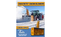 Snocrete - Model C - PTO Driven Snow Blower