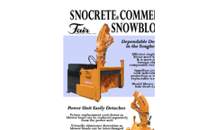 Loader Mount Snowblower Snocrete Commercial D Series - Brochure