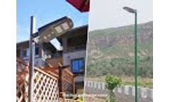 Solar street garden led light Video