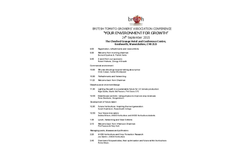 UK Tomato Conference Program 2015 Brochure