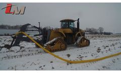 CAT on Tracks with Liebrecht Mounted Tile Plow - Video