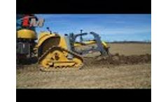 CAT with Steel Tracks on Liebrecht Mounted Tile Plow - Spring 2018 - Video