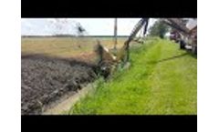 Liebrecht Side Ditcher Cleaning Ditch Filled with Cattails - Video