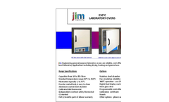Jim Engineering - Model GPH - General Purpose Lab Ovens - Brochure