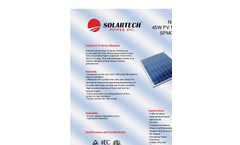 Model SPM045P-N - 45W PV Module Brochure