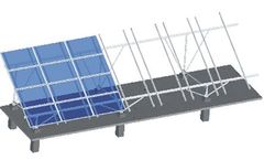 ArtSign - Model AS-AGMS-FW - Aluminum Ground Mounting System-Fixed W Type