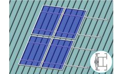 ArtSign - Model AS-SR-MRMS - Sloping Roof--Metal Roof Mounting System