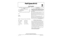Stoller - Model Foli-Zyme - Convenient Liquid Fertilizer- Brochure