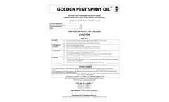 Stoller - Golden Pest Spray Oil - Brochure