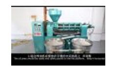 Oil Press Operations Video