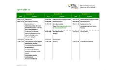 Agenda of RT11 Brochure