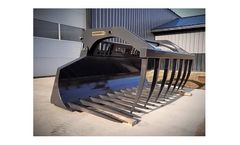 Agromec - Model XHD - Rolled Back Manure Fork
