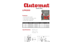 Automatic - Model ABC3600 - Large Capacity Electric Mill - Brochure