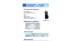 NENUFAR - Multicellular Centrifugal Submersible Electro-Pumps Brochure