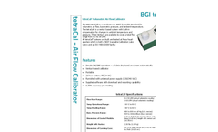 tetraCal - Air Flow Calibrators- Brochure