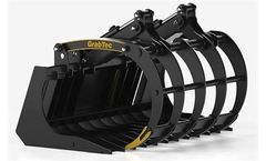 GrabTec iClaw Action - Model GDX - Skid Loader Demo Grapple