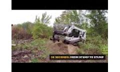 Skid Steer Stump Grinder Attachment Stumper 280 Video