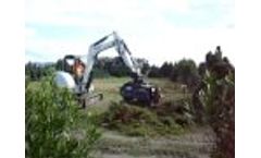 HammerHead 40EX Flail Brush Mower - Bobcat Excavator Mount Video