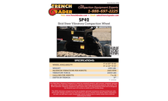 Trench Grader - Model SP42 - Skid Steer Vibratory Compaction Wheel - Brochure