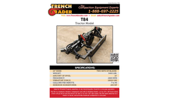 Trench Grader - Model T84 - Hydraulic Vibratory Compaction Wheel - Brochure