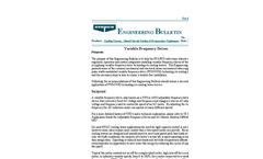 Variable Frequency Drives Engineering Bulletin