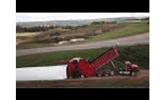 Bagging Silage with a Versa Silage bagging machine - Video