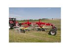 Twin Rotor Windrowers with Side Swath