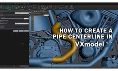 How to Create A Pipe Centerline in Creaform VXmodel - Video