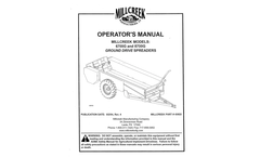 Millcreek - Model 97 & 127 - Full-Size Manure Spreaders  Manual