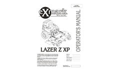 Lazer - Model Z S-Series - Rear Discharge Ride-On Mower Manual