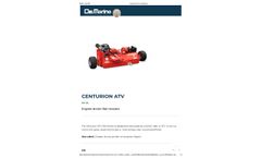 Del Morino Centurion - Model ATV - HP 25 - Engine Driven Flail Mowers - Brochure