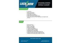 Lucknow - Single Auger Snowblowers - Brochure