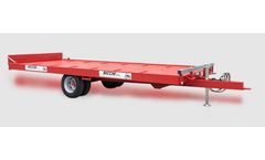 BICCHI - Tandem Axle Flatbed Trailers With Fixed Platform and Hydraulic Ramps