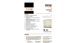PowerPact - 7.5kW - Automatic Home Standby Generator - Datasheet