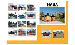 HABA MEGA underground waste compactor brochure