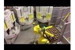 Robot Tended Blasting Cell lights out operation -  Video