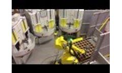 Robot Tended Blasting Cell lights out operation -  Video