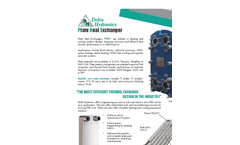 Delta - Model DPHE - Plate Heat Exchangers (PHE) Brochure