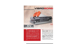 Emilos - Model Series CV - Rectangular Stainless Steel Vibrating Screens - Brochure