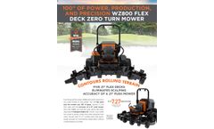 Lastec - Model WZ800 - Commercial Zero Turn Mower - Brochure
