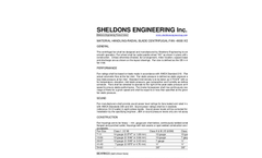 Sheldons - Model D9000 / D9000 XO Series - Material Handling Radial Bladed Industrial Fan Brochure