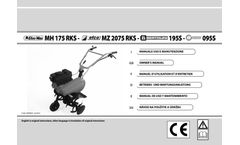 Model 195 S - Small Rotary Tillers - Manual