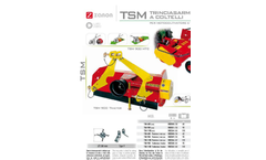 Zanon - Model TSM - Knife Mulcher for Cultivators and Garden Tractors - Brochure