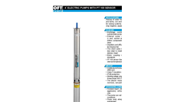 Model PT 100 - 4` Electric Pumps with Sensor Brochure