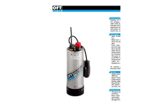 Delfino - Drainage Electric Submersible Pump Brochure