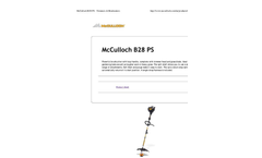 McCulloch - Model B28 PS - Brushcutters Brochure