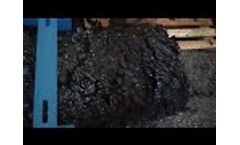 Ecopolymer Screw compactor KDM-360 for EPP (expanded polypropylene) - Video