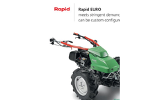 Rapid - Model EURO - Single Axle Walk Behind Tractors - Brochure