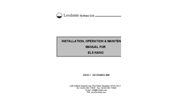Levelstate - Model NANO - Electronic Level Switch (ELS) - Manual